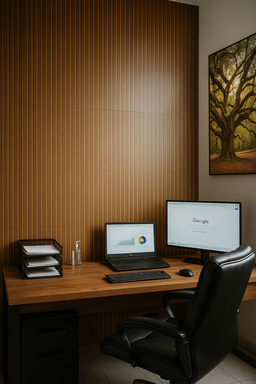 Foto da sala de reuniões do escritório