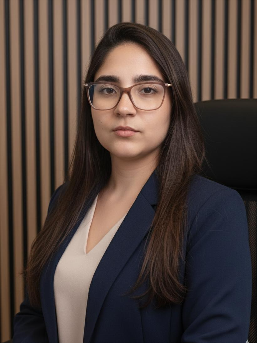 Foto da advogada previdenciária Dra. Juliana Luz, especialista em aposentadoria e ações contra o INSS em São Paulo.